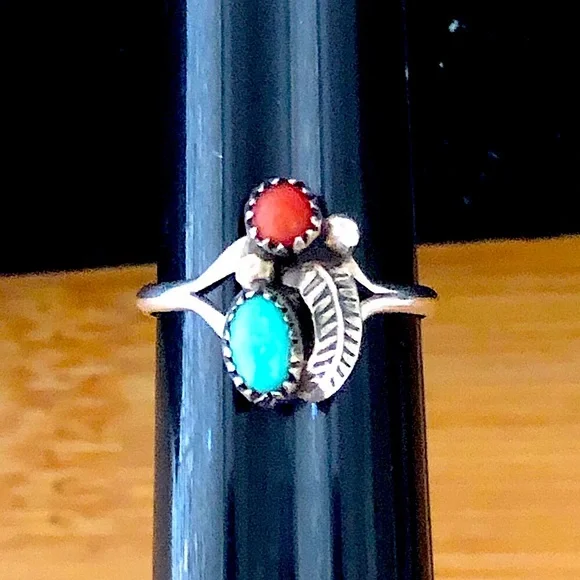 $68  Rare  Baby or Child's Estate 3 Piece Set   Most Likely Navajo  Sterling - Picture 4 of 9